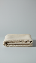 Soft Sand-Toned Linen Throw Blanket